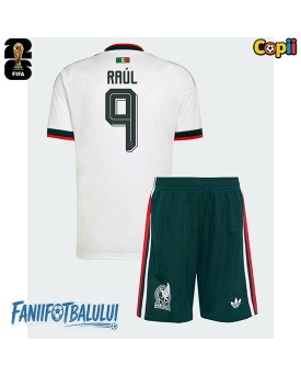 Mexic Raul Jimenez #9 Echipament de Fotbal Replică Mondial 2026 Copii Deplasare (+ Șorturi)